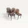 Set of 4 Thalya chairs by Kartell designed by Patrick Jouin