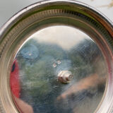 Edouadrien candlestick in old silver metal hallmarked / old candlestick