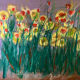 Le jardin huile sur toile
