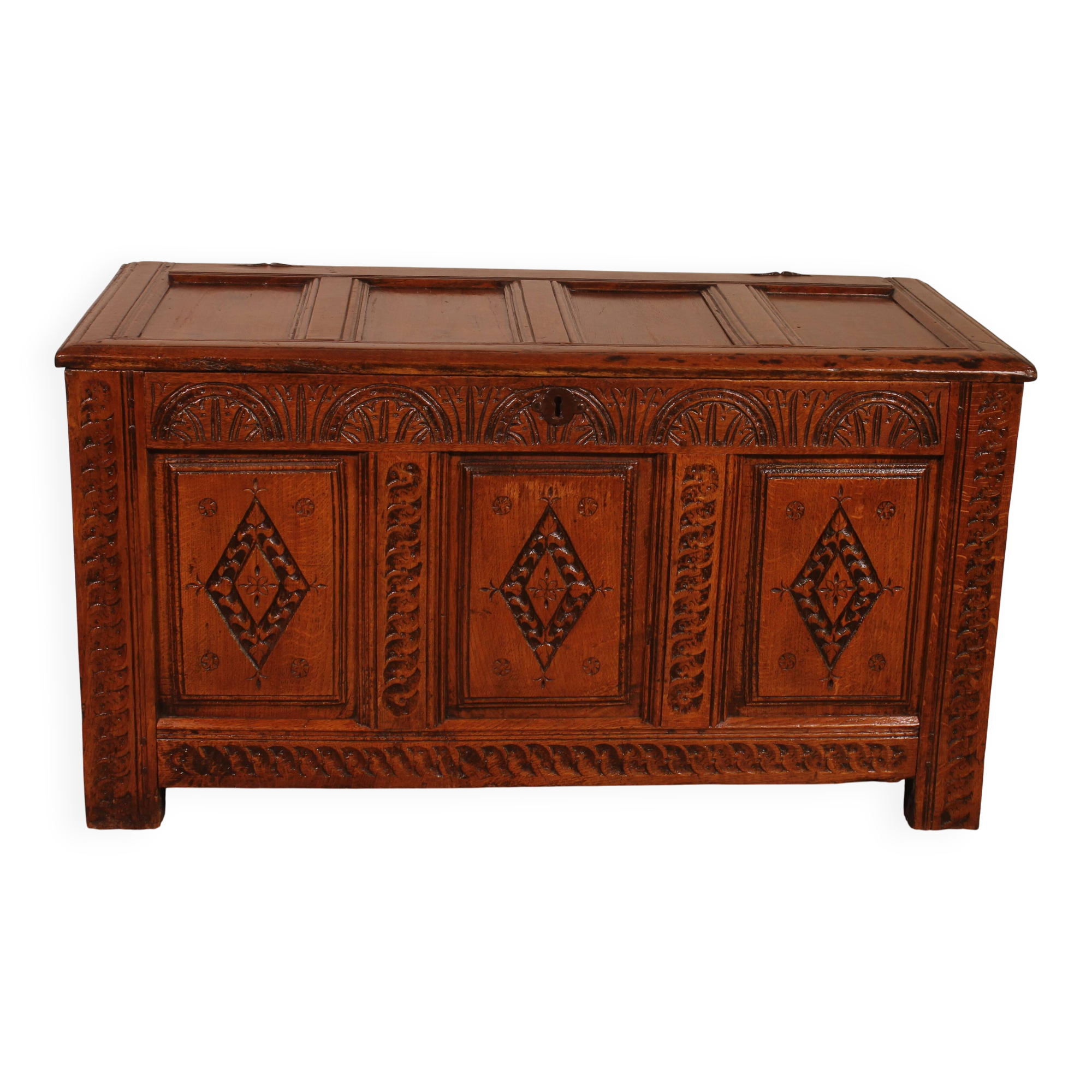 17th century English oak chest