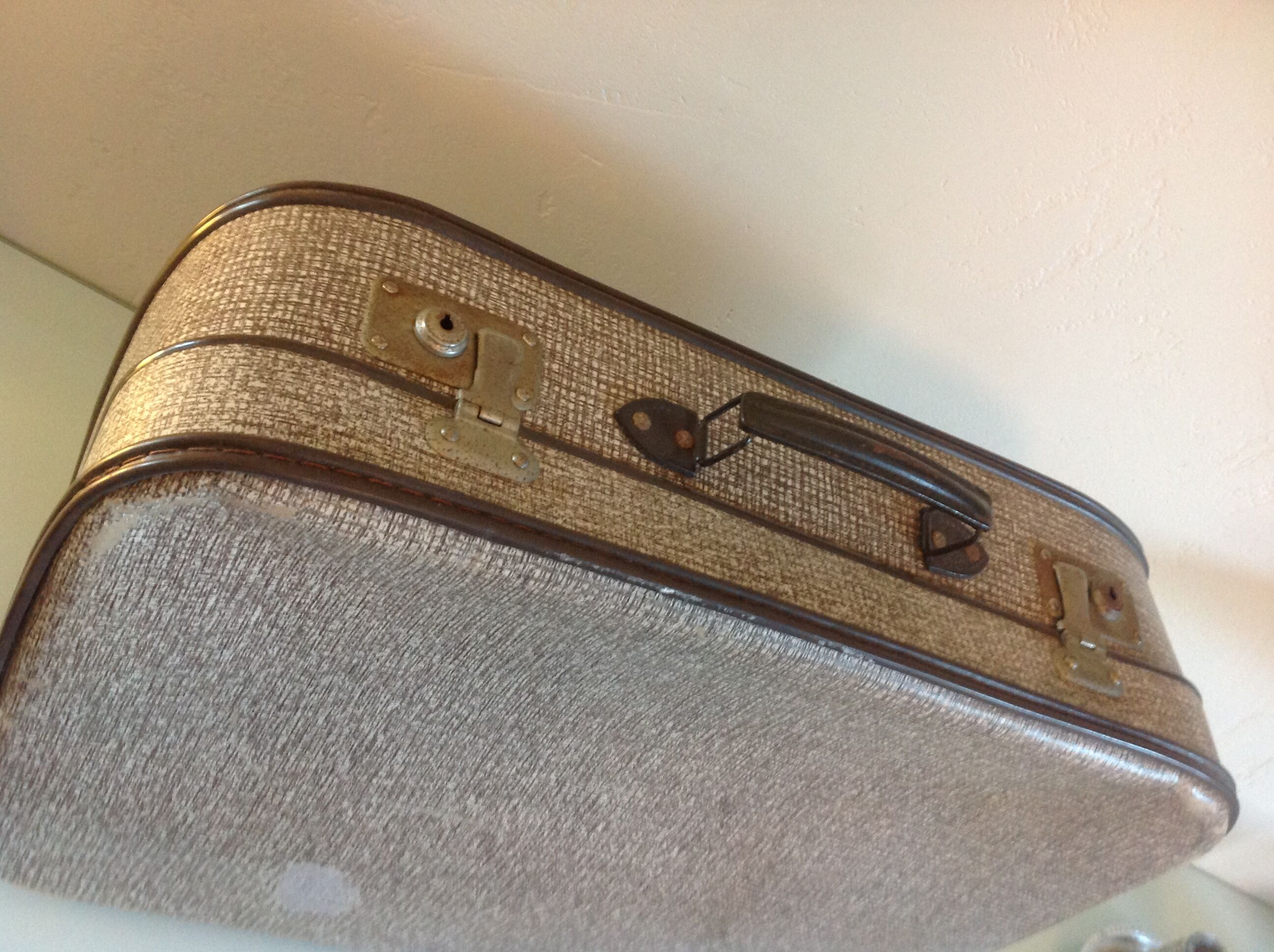 Suitcase gray vintage