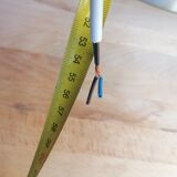 Suspension space age vintage en aluminium brossé