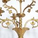 Paire de candélabres neogothique XIXe en bronze