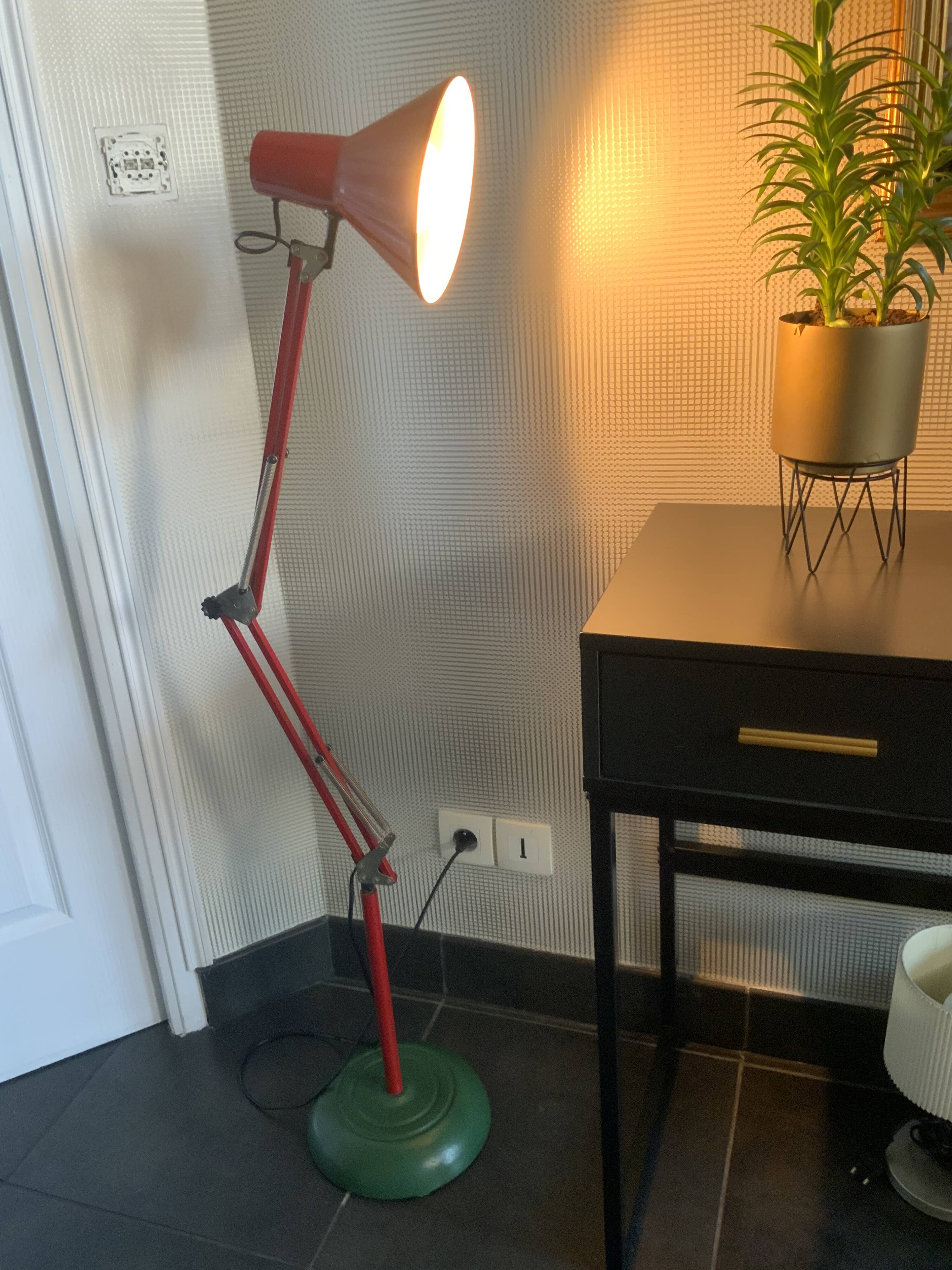 Vintage industrial floor lamp