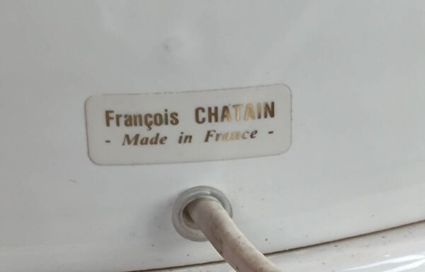 Très grande lampe céramique design François Chatain