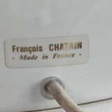 Very large designer ceramic lamp François Chatain