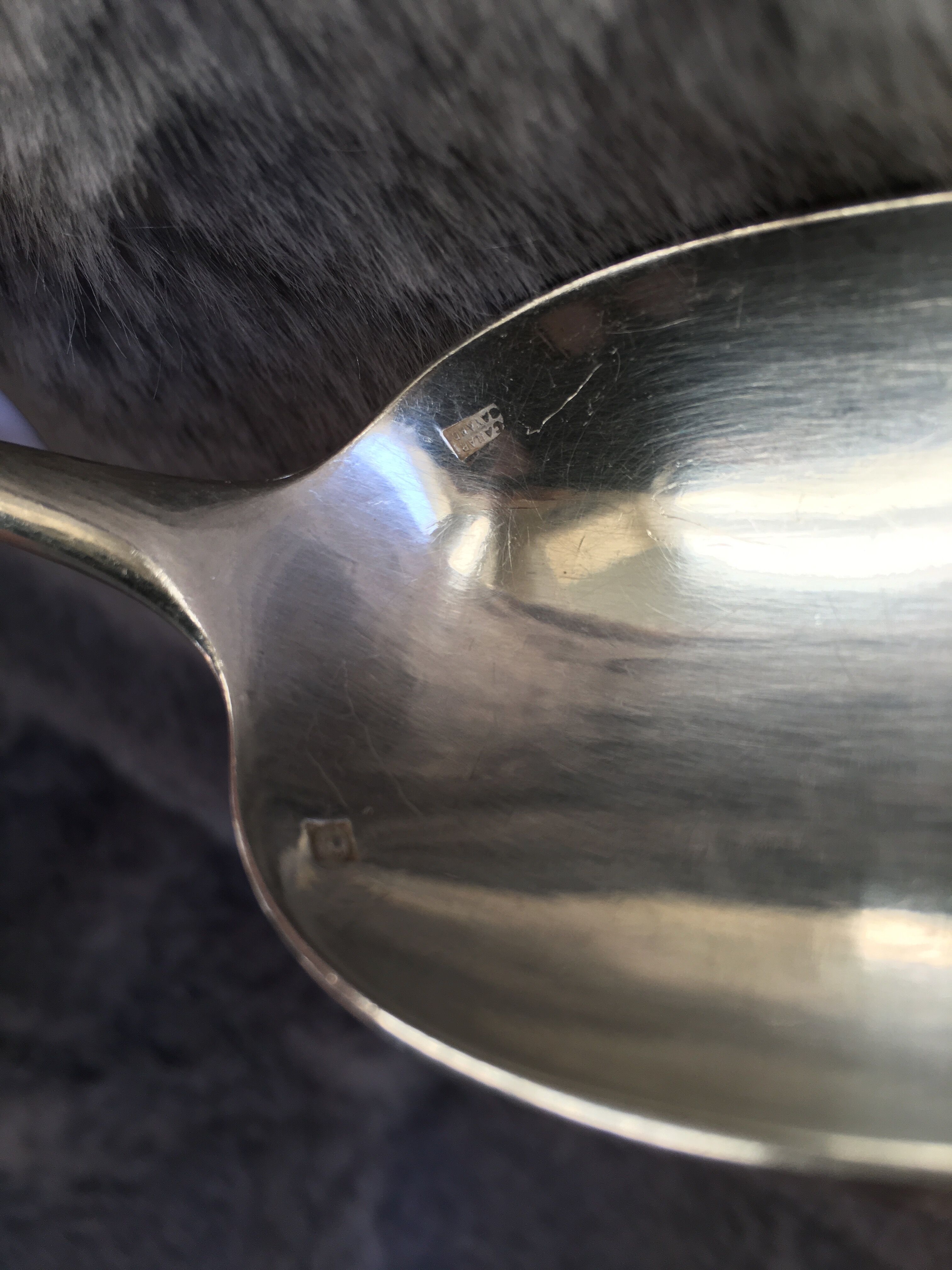 Cailar Bayard silver metal soup spoons