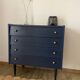 Vintage dark blue chest of drawers