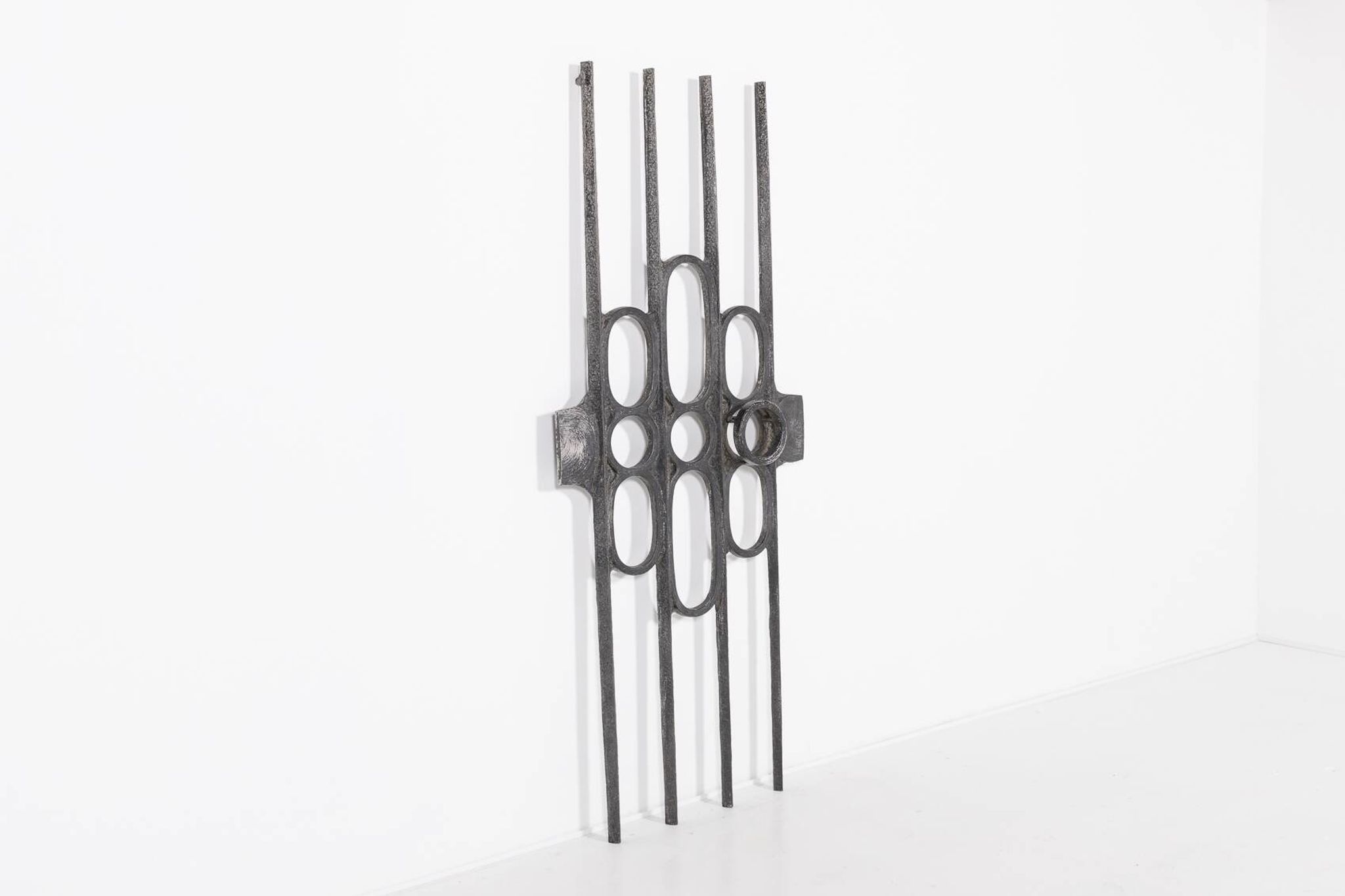 Fixation de porte moulée brutaliste des années 1980, Allemagne