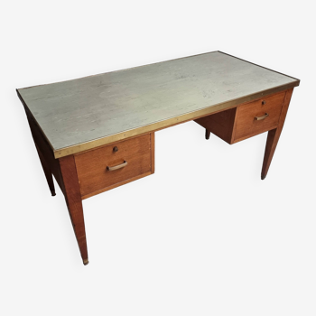 Mid Century desk writing table oak