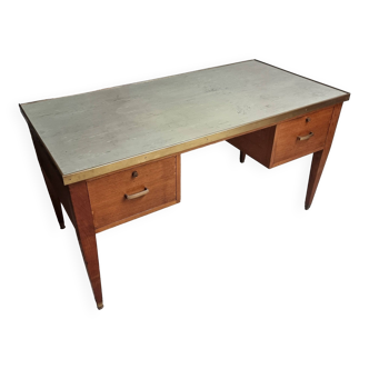 Table d'écriture de bureau vintage en chêne