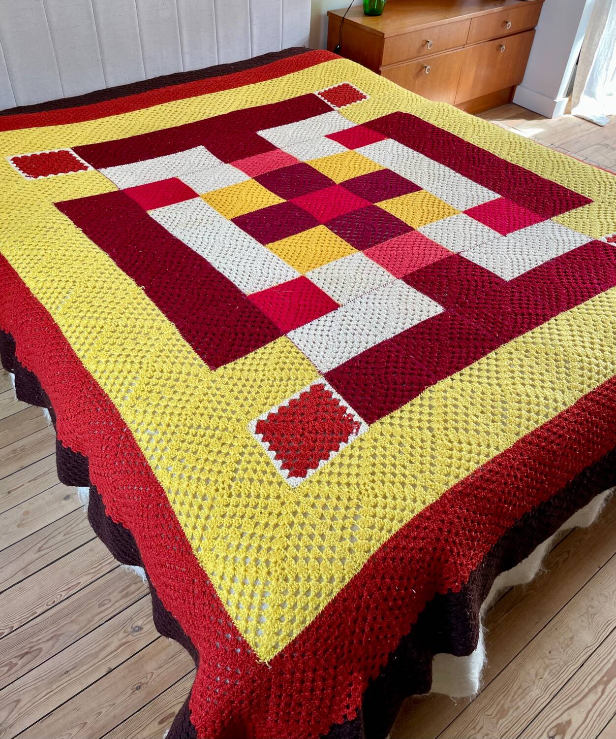 Crochet bedspread