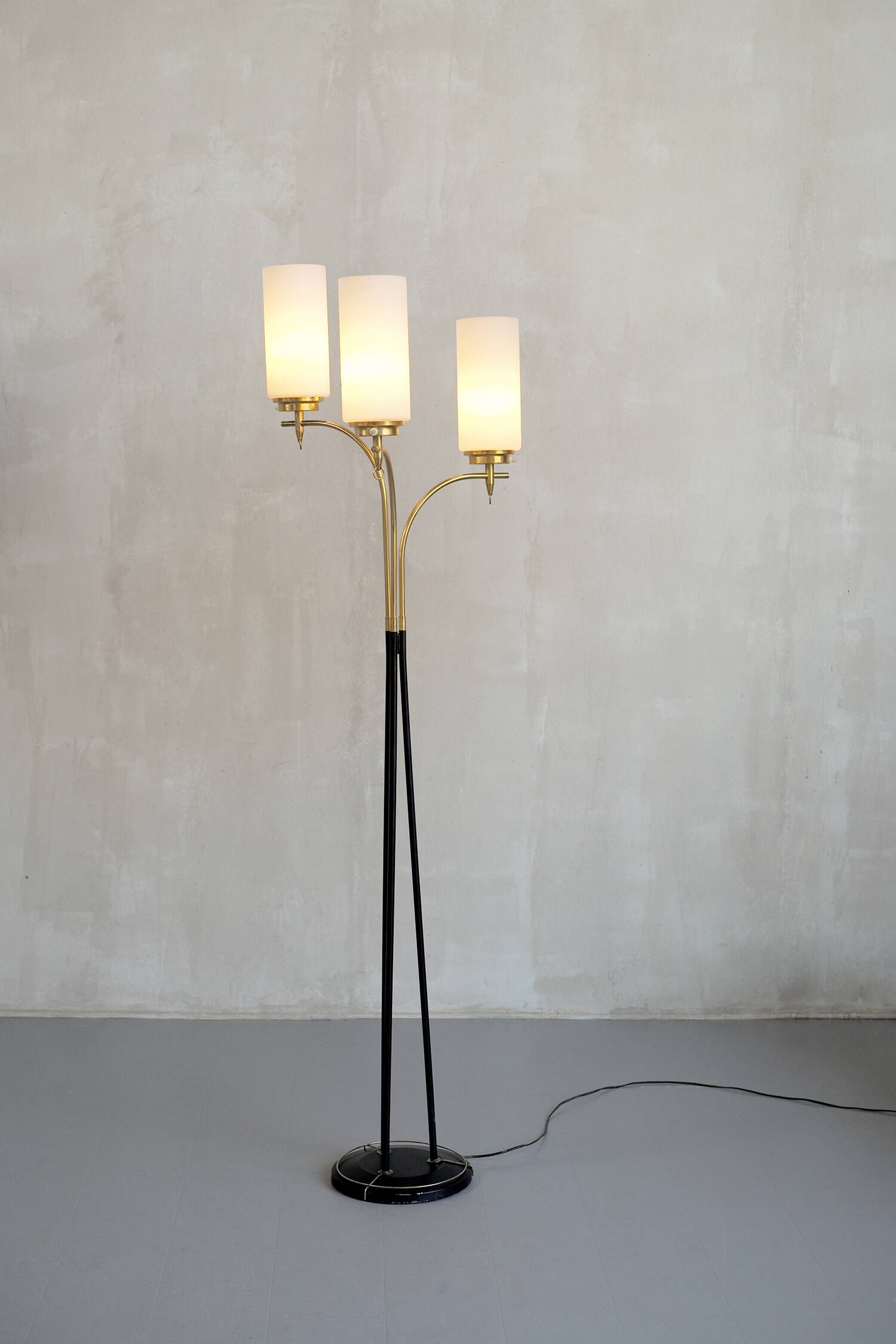 Three-light floor lamp, France 1960
