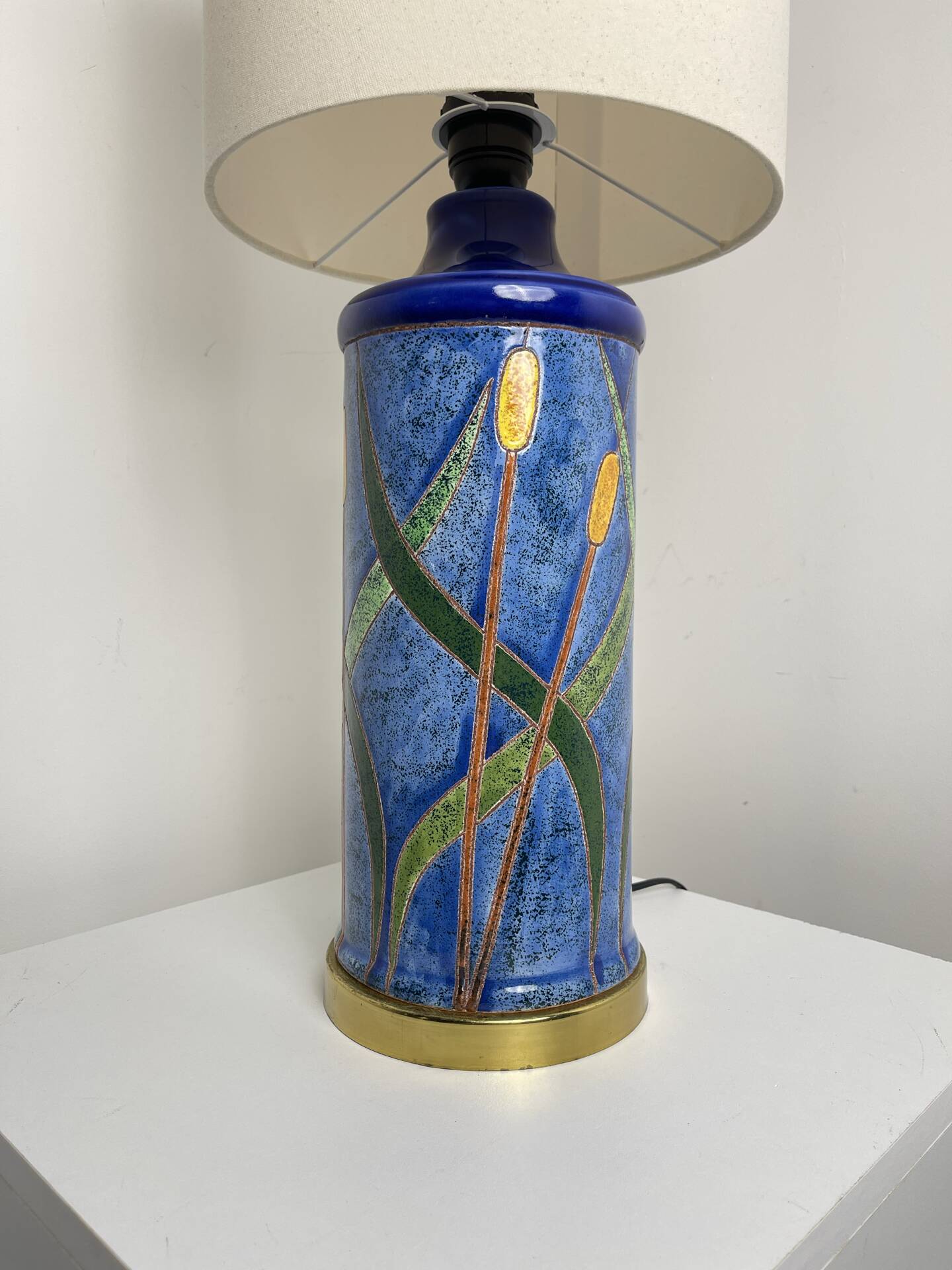 Lampe en céramique vers 1980