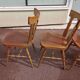 Set of 4 bistro bar chairs year 80 - 90 - wooden - baumann
