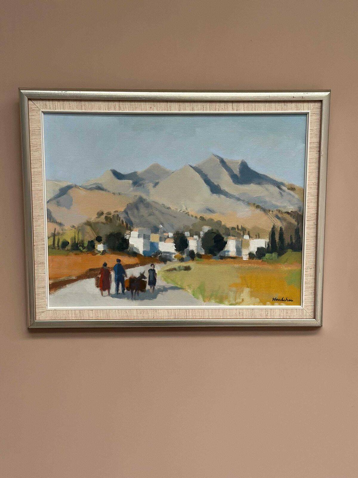Huile sur toile suédoise – « Paysage, Kos, Grèce » par Stig Wernheden
