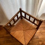 Pearl wood corner chair