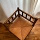Chaise d’angle bois perlé