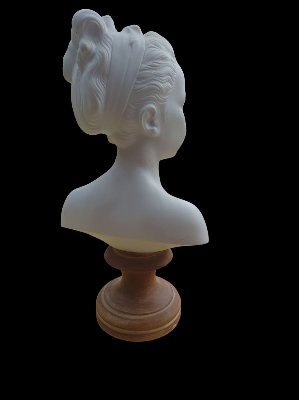 Biscuit bust louise Brongniart signed MNP Limoges XX century