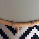 Round rattan coffee table