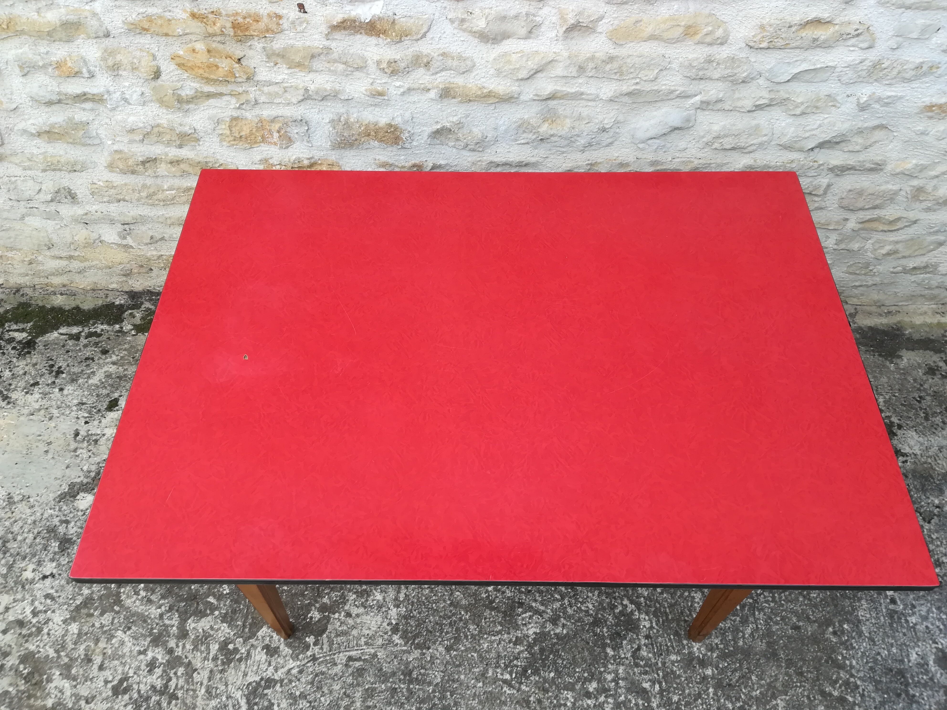 Oak table, formica top