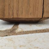 Loom table in solid oak 240 x 58 cm. 1920.