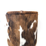 Chest stool in cowhide 1970
