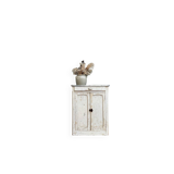 Petit buffet parisien patine blanche (rénové)