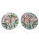 Antique Sarreguemines wall plates – Set of 2 with floral decor
