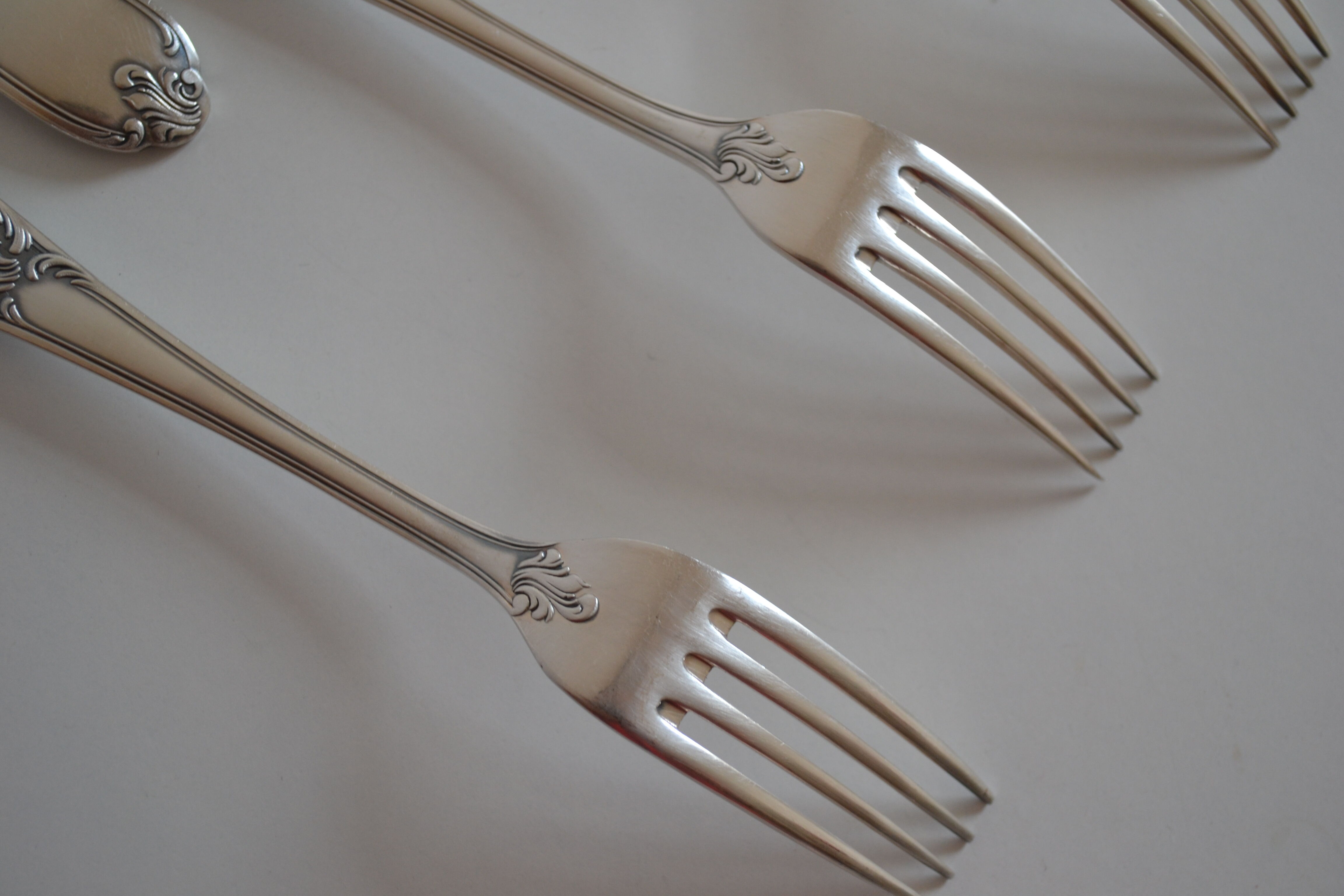 12 metal argente orfevre frionnet french table forks