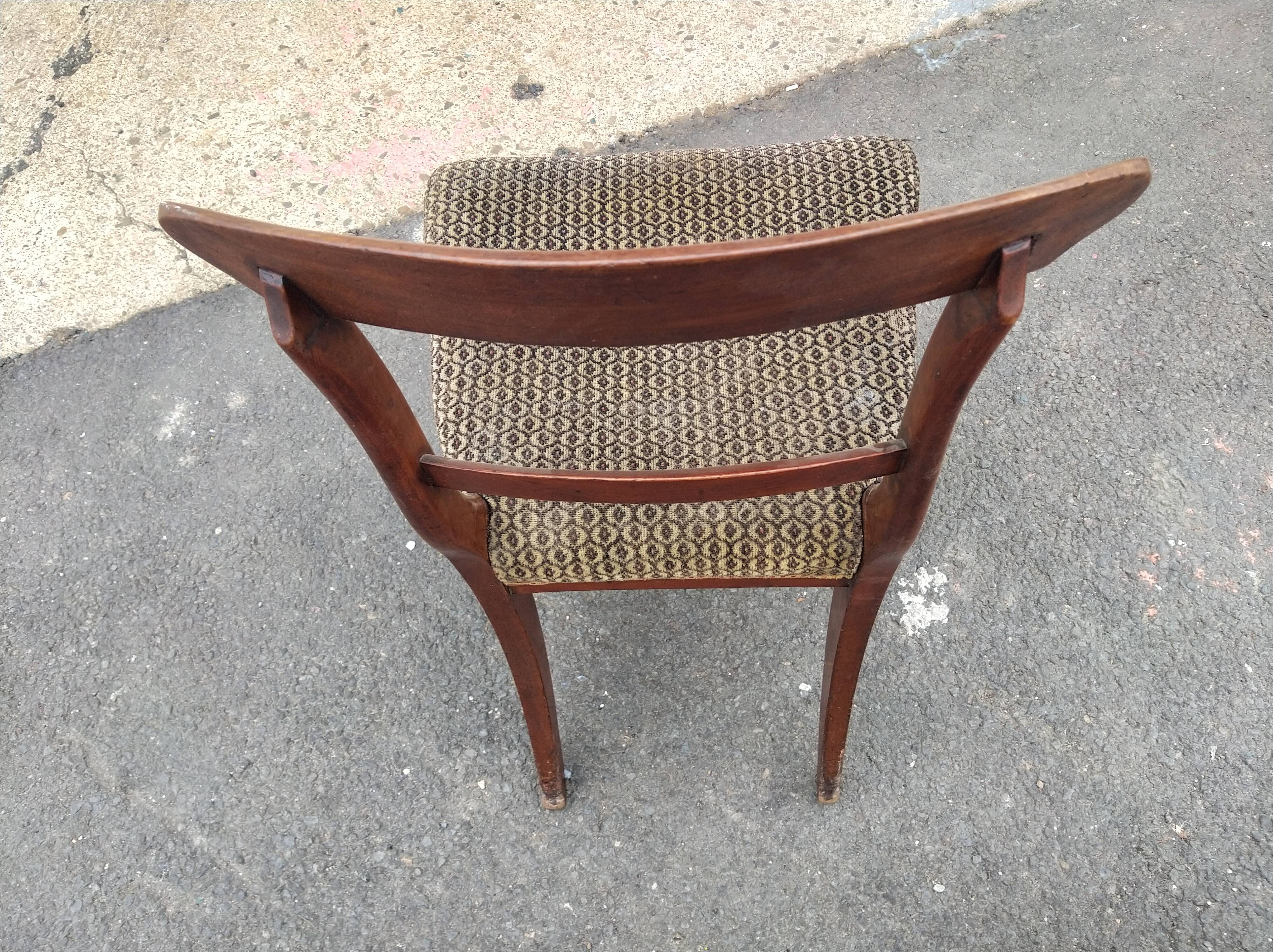 Série de 6 chaises en acajou époque consulat