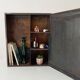 Vintage metal medicine cabinet from the 1950s