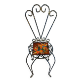 Antique wrought iron chair from Vallauris