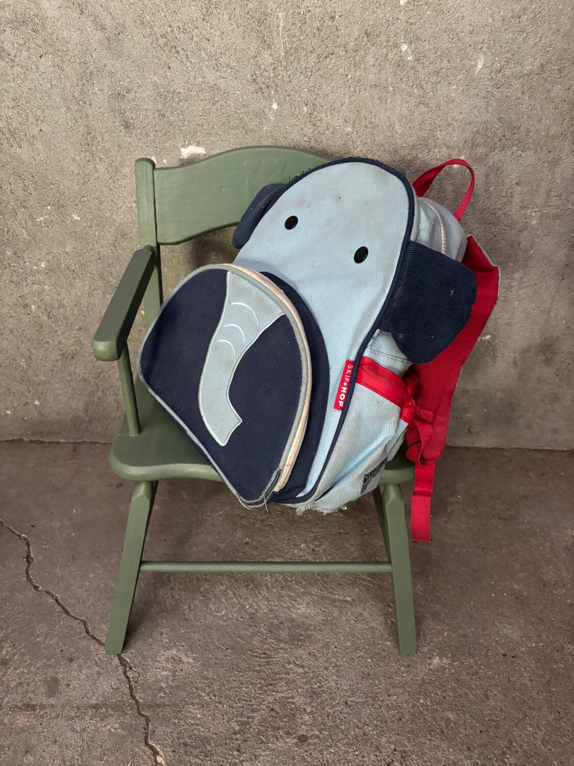 Vintage green designer children's armchair