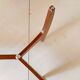 Midcentury Modern Big Wood Sofa Table, Italy 1960