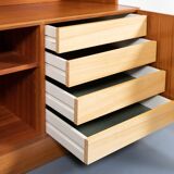 Two-piece wardrobe made of Danish teak veneer from the 1970s