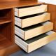 Two-piece wardrobe made of Danish teak veneer from the 1970s