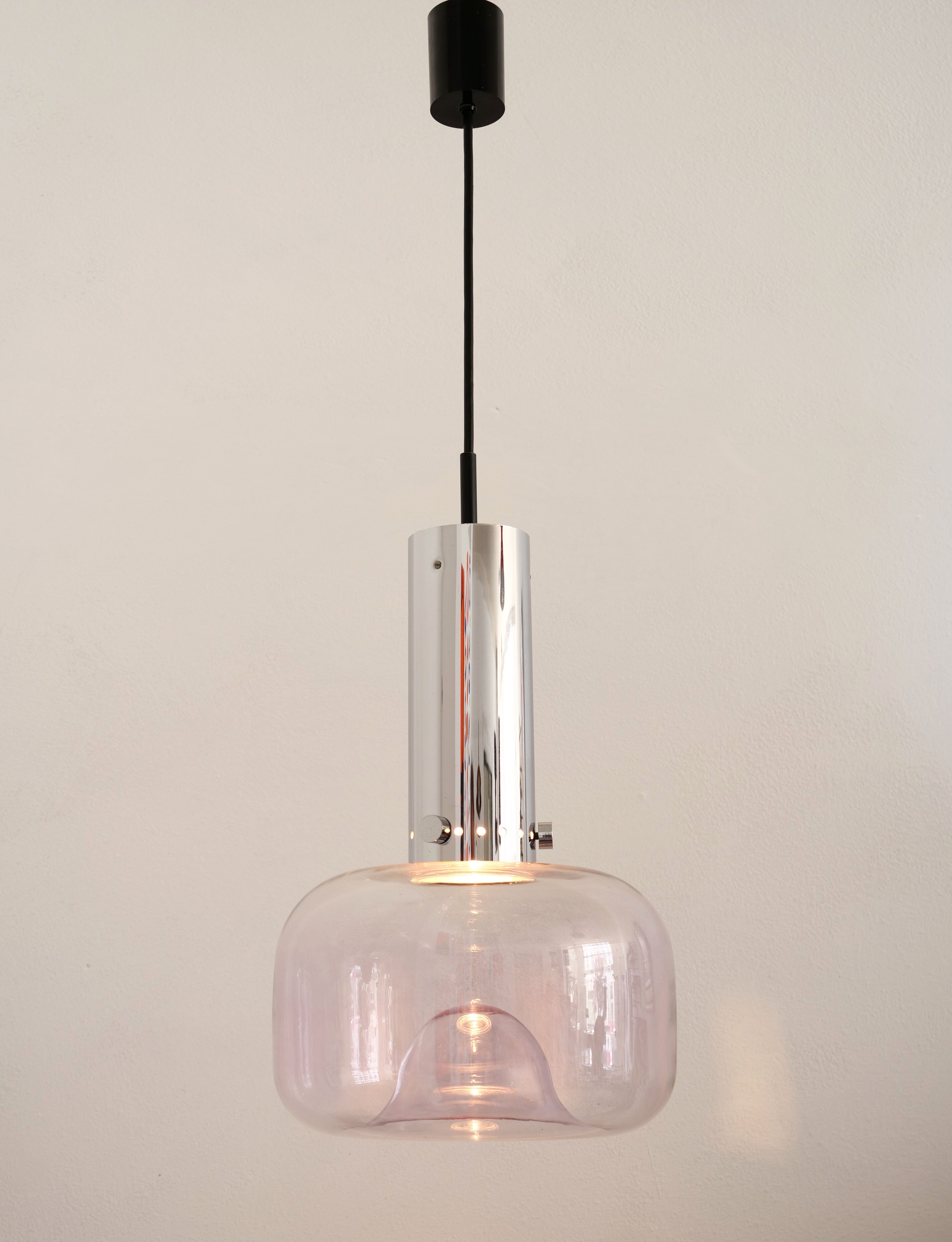 Organically shaped suspension glashütte limburg 1970