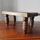 Pair of vintage solid wood footrests