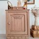 Paire de chevets Art Déco bois brut rénovés