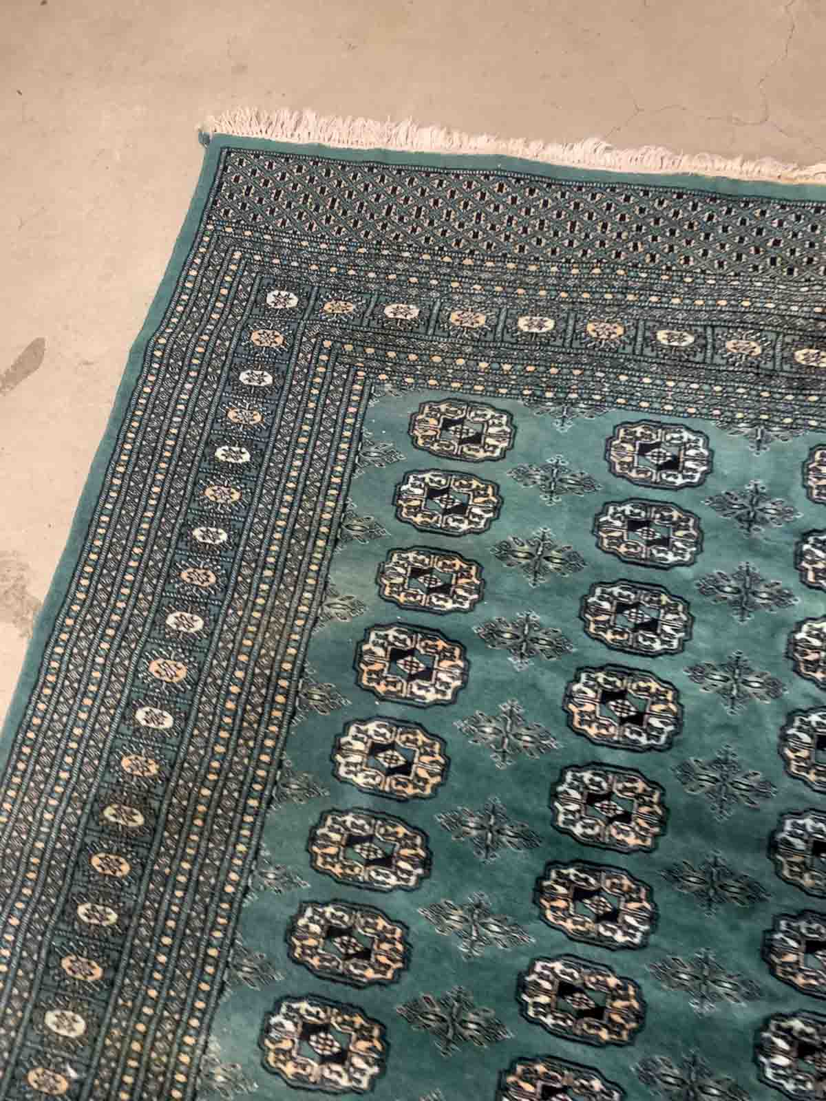 Vintage carpet uzbek bukhara handmade 186cm x 280cm 1970s
