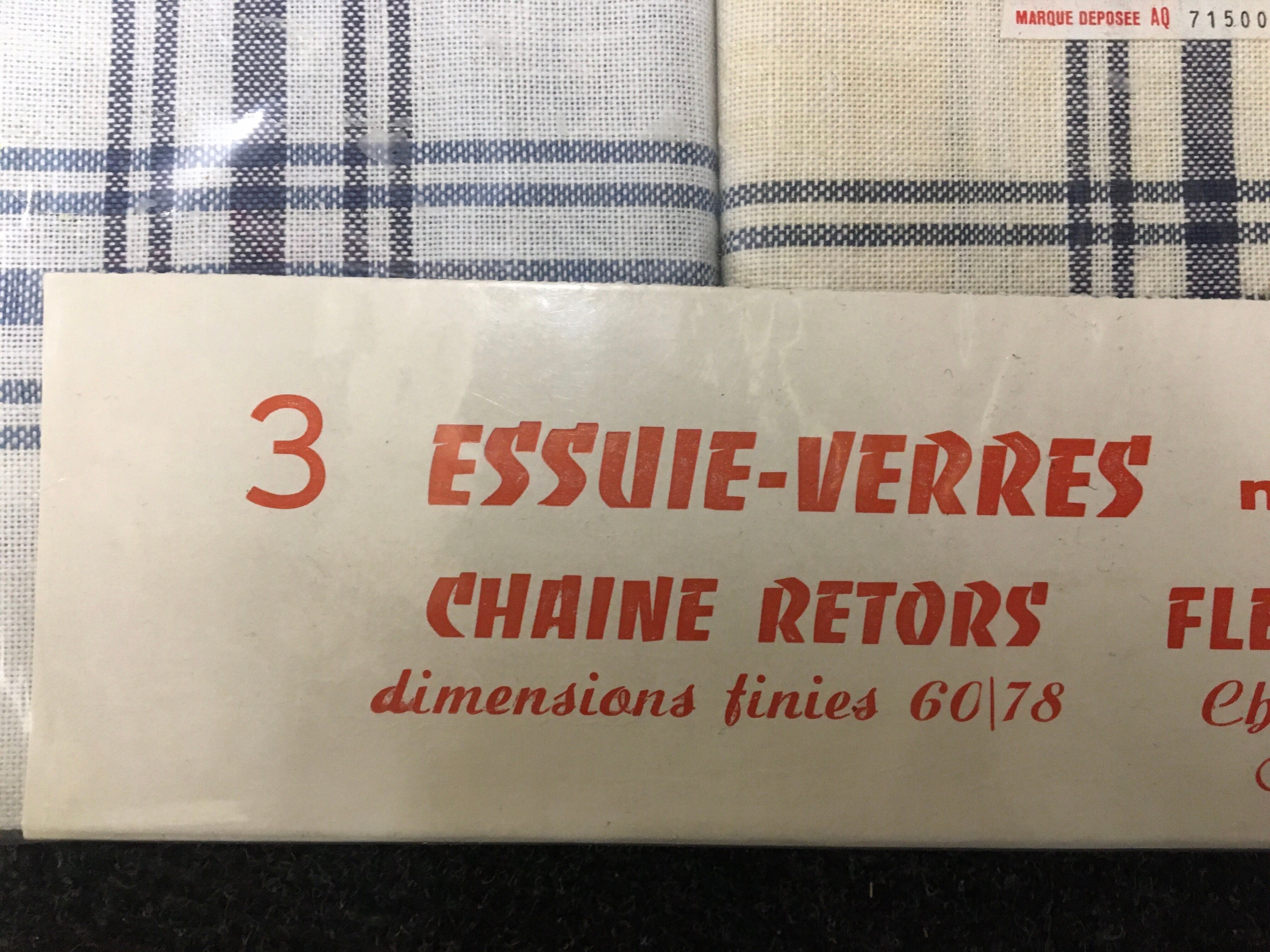 set of 15 old tea towels new in linen and cotton