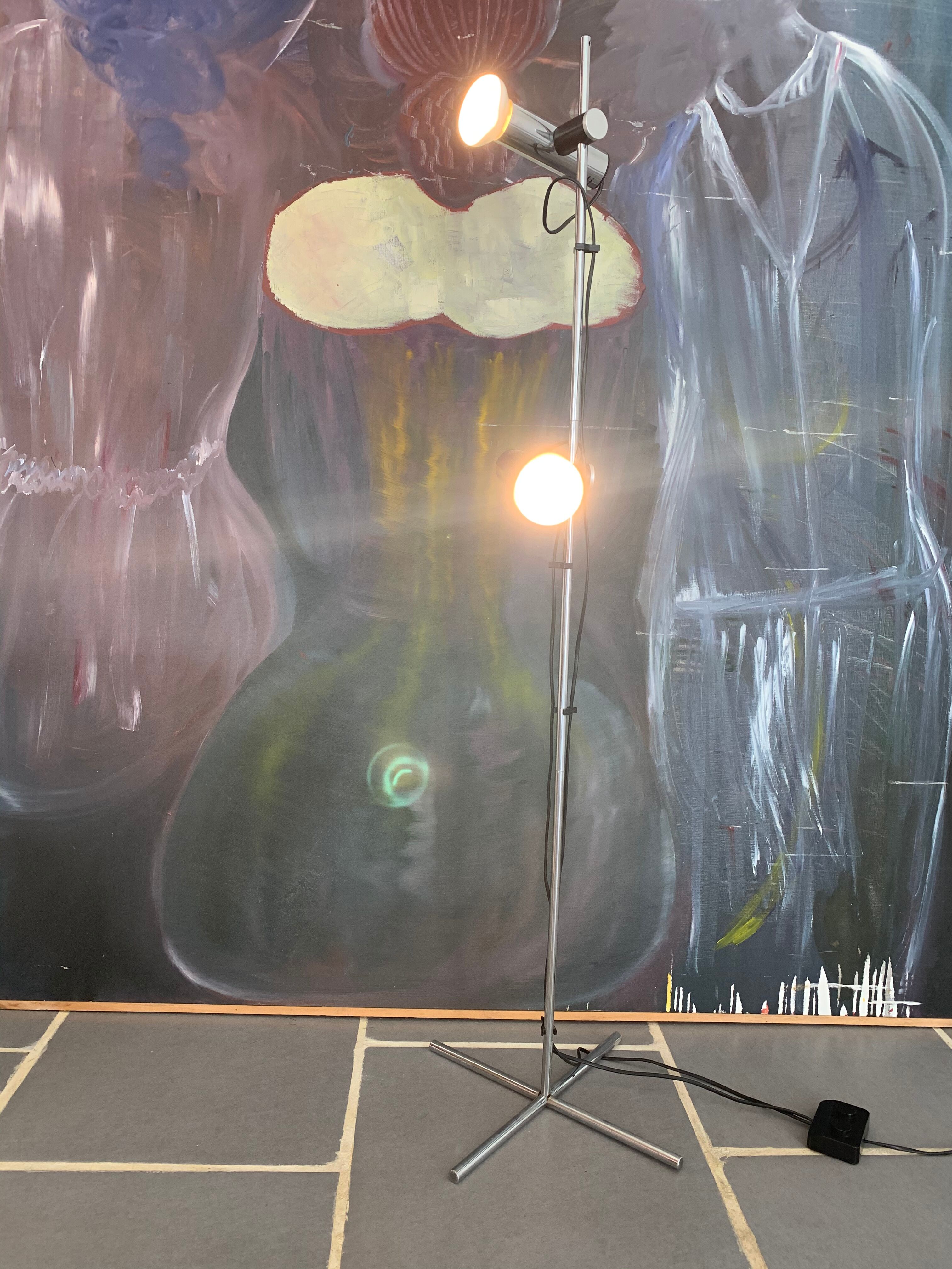 Targetti vintage chrome lampfloor