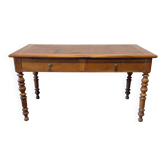 Bureau en merisier et cuir