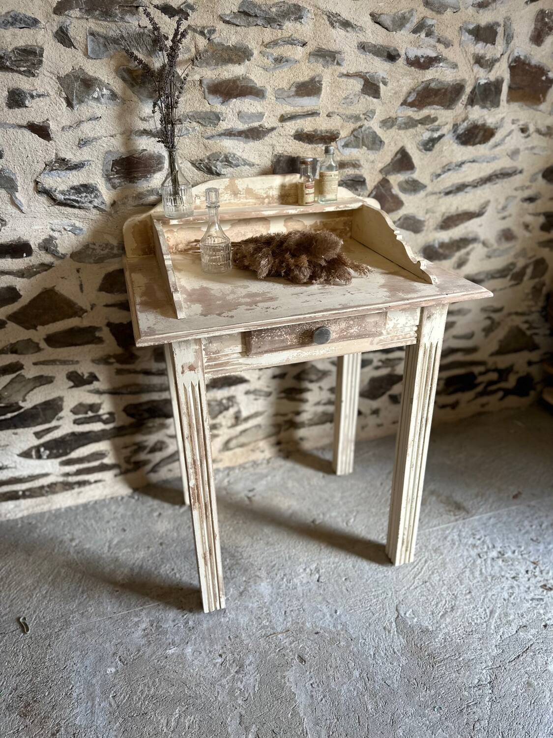 Small vintage patinated piece of furniture