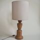 Lampe en bois blond