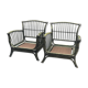 Paire de fauteuils en rotin