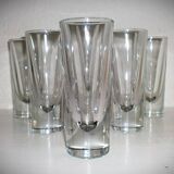 6x Cinzano Aperitif Mid-Century Bullet Glasses – Carlo Moretti - Borgonovo