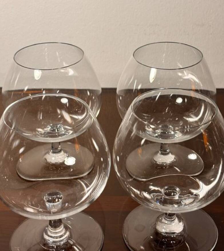 2 verres Baccarat dégustation cognac