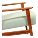 Vintage fauteuil rétro style blue bébé 1970 milieu de siècle modern design fauteuil de salon rénové